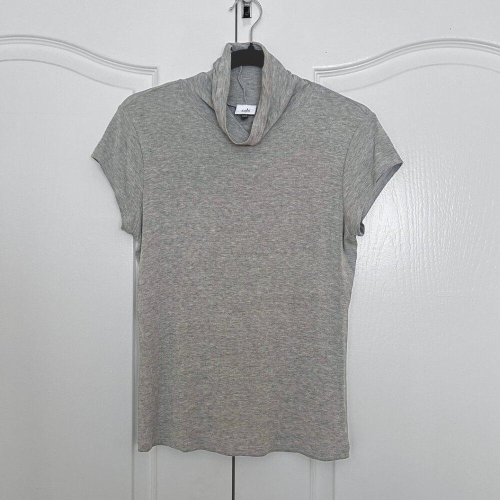 Cabi Slinky Turtleneck in Gray - #4372 - Size Small